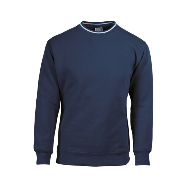 Felpa girocollo personalizzata collo elasticizzato spalle rinforzate