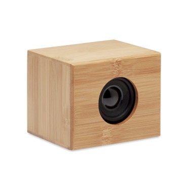 Speaker altoparlante personalizzato con logo - YISTA - Speaker in bamboo senza fili 5.