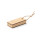 Porta post-it personalizzabile con copertina rigida in bamboo e chiusura juta