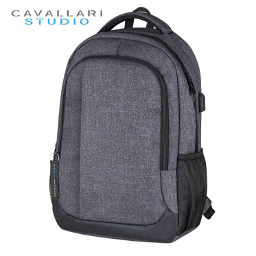 Zaino personalizzabile resistente in poliestere con tasca laptop e USB integrata