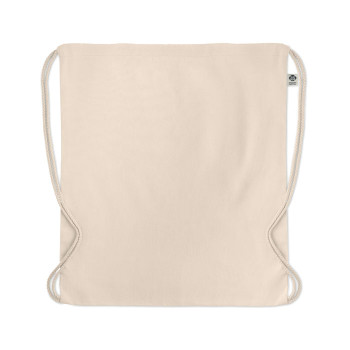 Zaini con lacci personalizzati con logo - YUKI - Borsa in cotone organico con couli