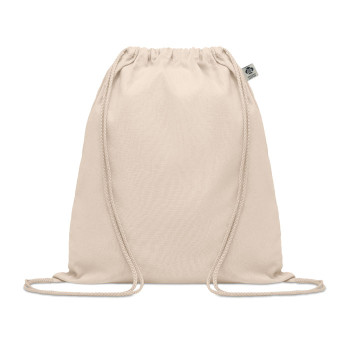 Zaini con lacci personalizzati con logo - YUKI - Borsa in cotone organico con couli