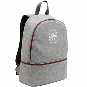 zainetto personalizzato - Zainetto personalizzabile in poliestere resistente 300D con tasca frontale capiente