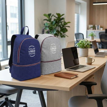 zainetto personalizzato - Zainetto personalizzabile in poliestere resistente 300D con tasca frontale capiente