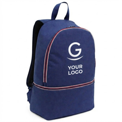 Zainetto personalizzabile in poliestere resistente 300D con tasca frontale capiente