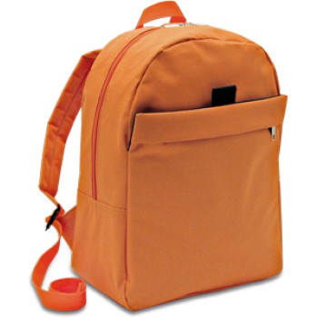 zainetto personalizzato - Zainetto sportivo in poliestere, ampia tasca con cerniera a doppio cursore, tasca frontale con velcro, tasca davanti con cerniera. Confezione in polybag.