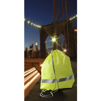 Zaini con lacci personalizzati con logo - Zaino a sacca, chiusura a coulisse in poliestere 190 T Sylvie