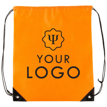 Zaini con lacci personalizzati con logo - Zaino a sacca, chiusura a coulisse in TNT 80 gr/m² Nathalie