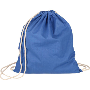 Zaini con lacci personalizzati con logo - Zaino a sacca con coulisse in cotone 140 g/m² Bridget