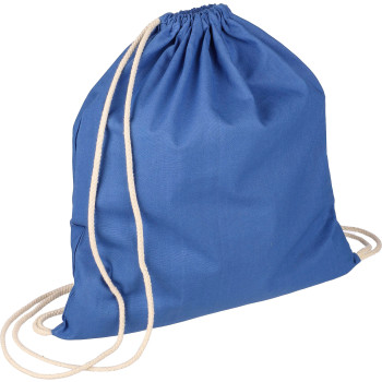 Zaini con lacci personalizzati con logo - Zaino a sacca con coulisse in cotone 140 g/m² Bridget