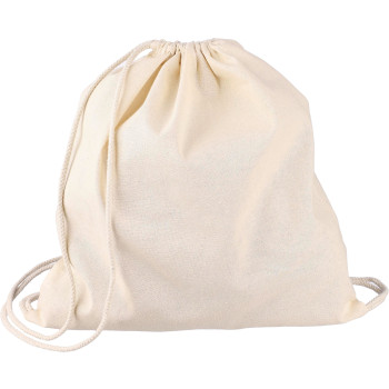 Zaini con lacci personalizzati con logo - Zaino a sacca con coulisse in cotone 150 g/m² Geórgia| Nuovo