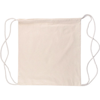 Zaini con lacci personalizzati con logo - Zaino a sacca con coulisse in cotone 150 g/m² Geórgia| Nuovo