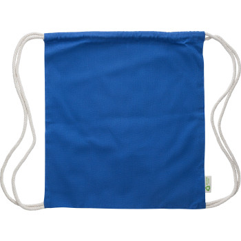 Zaini con lacci personalizzati con logo - Zaino a sacca in cotone (120 gr/m2) riciclato Joy