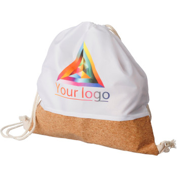 Zaino a sacca rPET con base in sughero Elodie