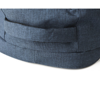 Zaino antitaccheggio in poliestere 600 D rPET Celeste