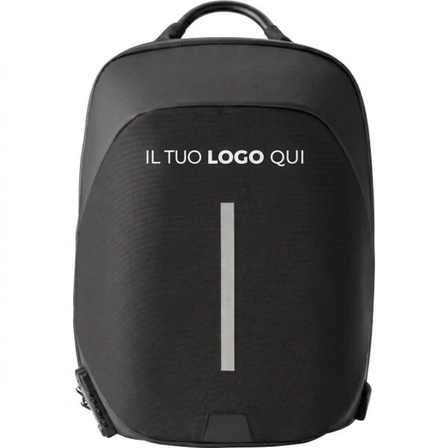 Zaini Antitaccheggio personalizzati con logo - Zaino antitaccheggio personalizzabile Impression portacomputer 15 pollici