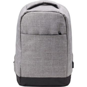 Zaini Antitaccheggio personalizzati con logo - Zaino antitaccheggio portacomputer in 600 D poliestere Cruz