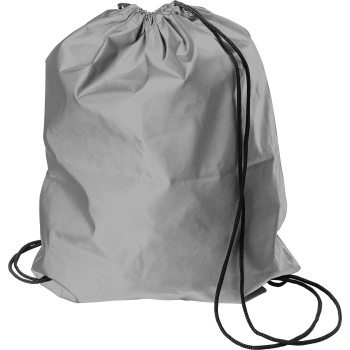 Zaini con lacci personalizzati con logo - Zaino con coulisse Melila | Riflettente | 190D
