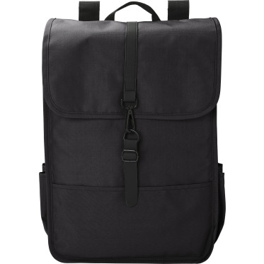 Zaino con patta personalizzabile Impression in poliestere riciclato rPET