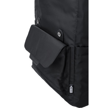 Zaino porta pc personalizzato con logo - Zaino con patta in twill di poliestere 290 T rPET Marlowe