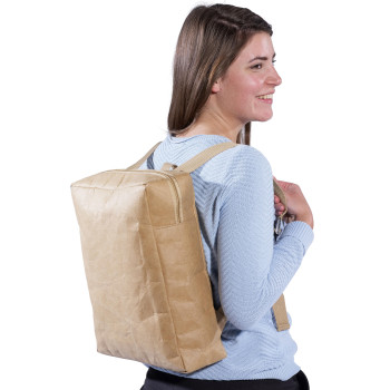 Shopper ecologiche personalizzate con logo - Zaino in carta laminata Samanta