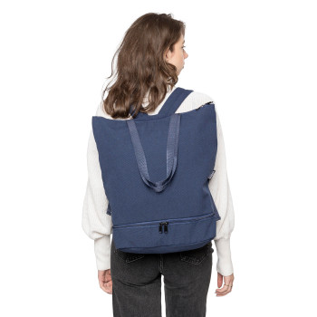 Zaino porta pc personalizzato con logo - Zaino in policotone riciclato 330 g/m2 Osric