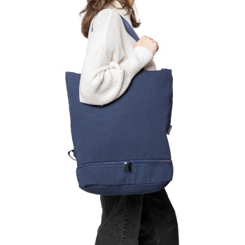 Zaino porta pc personalizzato con logo - Zaino in policotone riciclato 330 g/m2 Osric