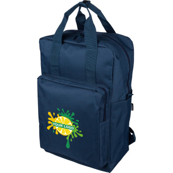 gadget ecologici con logo - Zaino in poliestere riciclato 900D Amalia
