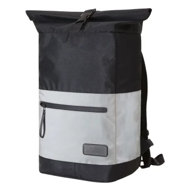 Zaino roll top personalizzabile Halfar resistente e riflettente con scomparto sicurezza