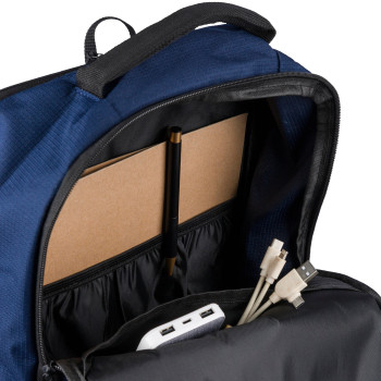 gadget ecologici con logo - Zaino Ocean Bound portacomputer da 15 pollici in poliestere 300 D rPET Tova