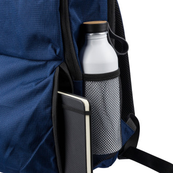 gadget ecologici con logo - Zaino Ocean Bound portacomputer da 15 pollici in poliestere 300 D rPET Tova