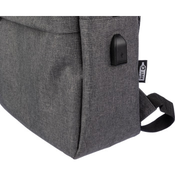 gadget ecologici con logo - Zaino per laptop Henrik | Riciclato | Porta USB