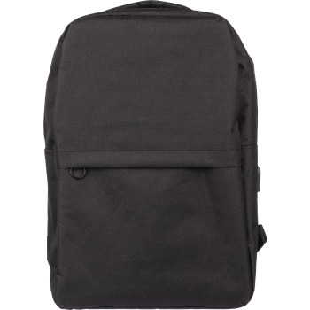 gadget ecologici con logo - Zaino per laptop Henrik | Riciclato | Porta USB
