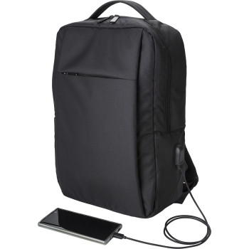 Zaino porta pc personalizzato con logo - Zaino per laptop Jesse | Riciclato | 16 pollici | Porta USB