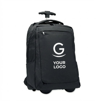 Zaino per laptop personalizzabile con ruote e scomparto imbottito 15"