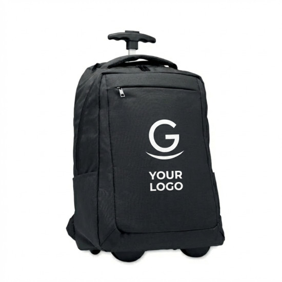 Zaino per laptop personalizzabile con ruote e scomparto imbottito 15"