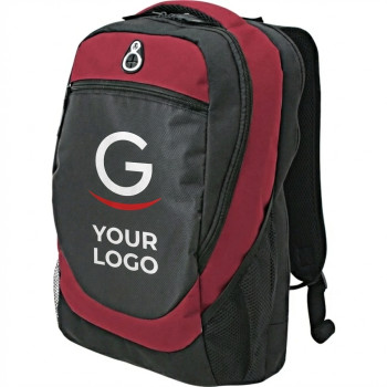 Zaino porta pc personalizzato con logo - Zaino per PC personalizzabile in poliestere 600D con spallacci imbottiti