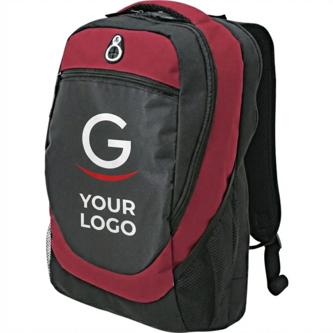 Zaino porta pc personalizzato con logo - Zaino per PC personalizzabile in poliestere 600D con spallacci imbottiti