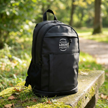 Zaino personalizzato con logo - Zaino personalizzabile in poliestere con tasche multiple e schienale imbottito