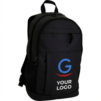 Zaino personalizzabile in poliestere con tasche multiple e schienale imbottito