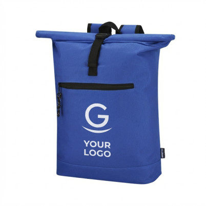 Zaino personalizzabile in poliestere RPET 600D con scomparto imbottito laptop