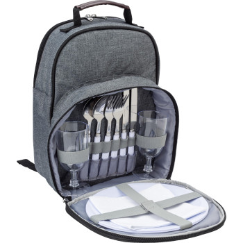 Zaini picnic personalizzati con logo - Zaino Pic-Nic per 2 persone, in polycanvas 600 D Jolie