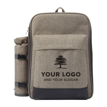 Zaini picnic personalizzati con logo - Zaino Pic-Nic per 4 persone, in poliestere 600 D Allison