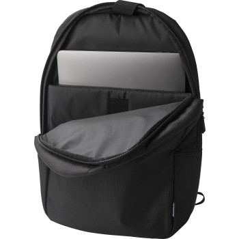 gadget ecologici con logo - Zaino portacomputer 15 pollici in poliestere 600 D rPET Phineas
