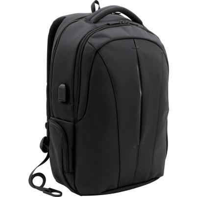 Zaino Portacomputer,con spallacci imbottiti e regolabili con ampie tasche. Vano portacomputer imbottito chiusura antifurto con uscita usb.