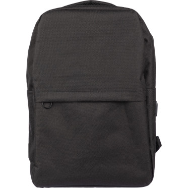 Zaino portacomputer personalizzabile Impression in rPET 600D con porta USB
