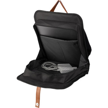 gadget ecologici con logo - Zaino portacomputer da 15 pollici in tessuto Oxford impermeabile rPET 600D Ralf
