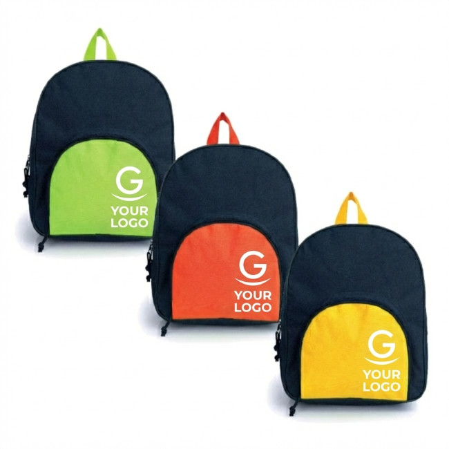 Zaini picnic personalizzati con logo - Zaino termico personalizzabile poliestere 600D con tasca frontale impermeabile