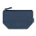 Astuccio in denim riciclato con chiusura a cerniera e etichetta logo