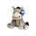 Zoo animal donkey personalizzabile MBW peluche morbido 18 cm